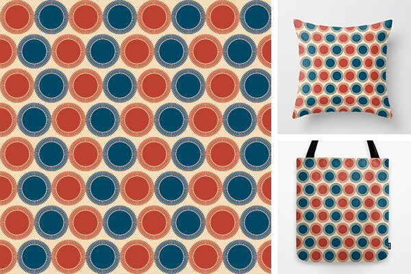 Poker Chips Surface Pattern Design by Annie Webster