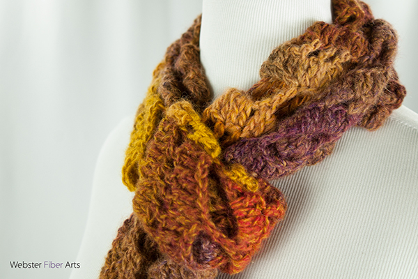 Twisted Mesa Scarf by Webster Fiber Arts